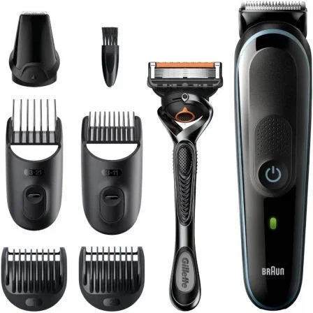 Braun MGK5345 Recortadora 7 en 1 Negro/Azul Braun MGK5345 Recortadora 7 en 1 Negro/Azul